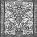 Serging Thickness of Medallion Gray Traditional Rug, tr4471gry