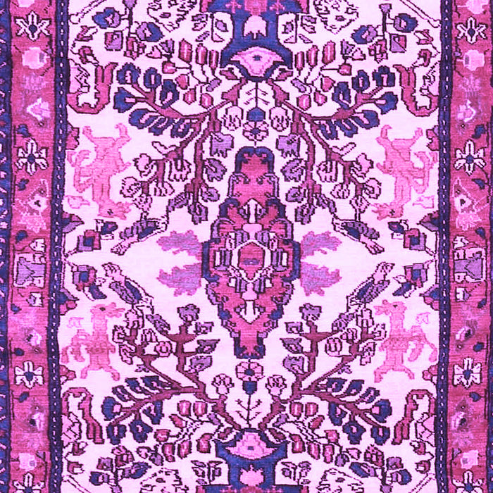 Medallion Purple Traditional Rug, tr4471pur