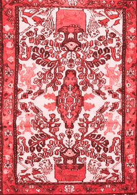 Medallion Red Traditional Rug, tr4471red