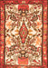 Medallion Orange Traditional Rug, tr4471org