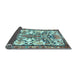 Sideview of Medallion Light Blue Traditional Rug, tr4471lblu