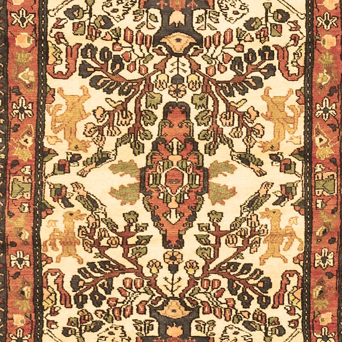 Medallion Brown Traditional Rug, tr4471brn