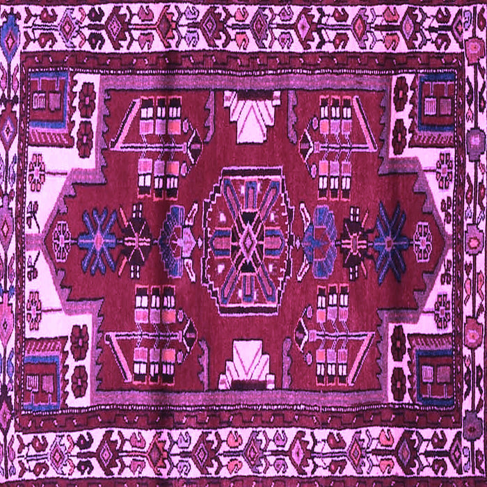 Square Persian Purple Traditional Rug, tr4472pur