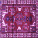 Square Persian Purple Traditional Rug, tr4472pur