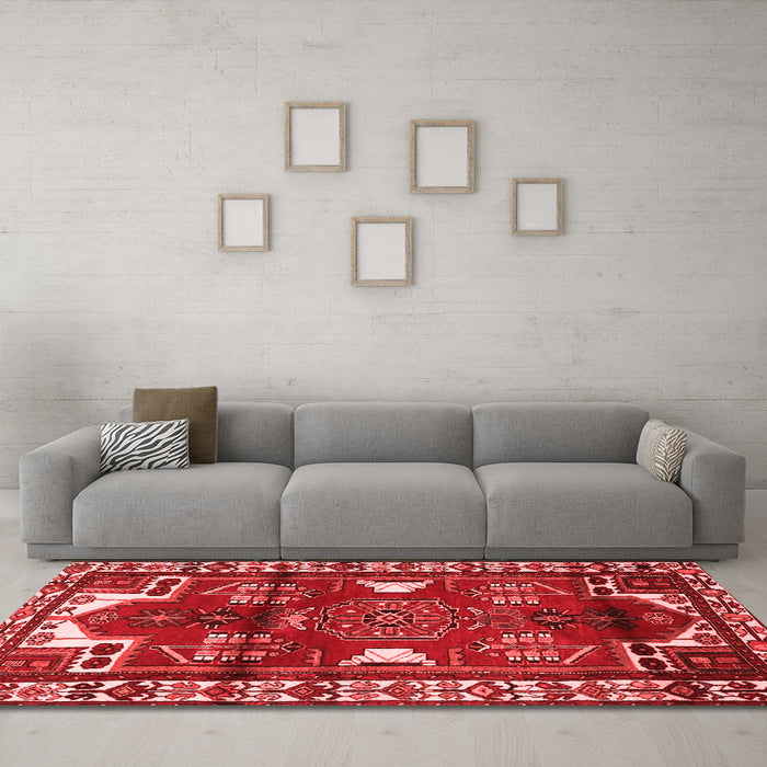 Traditional Red Washable Rugs