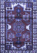 Machine Washable Persian Blue Traditional Rug, wshtr4472blu