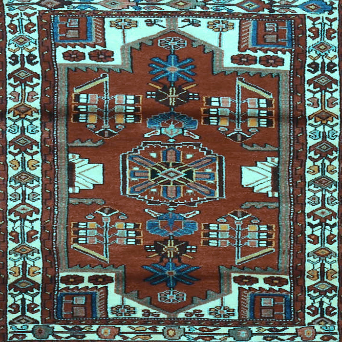 Square Persian Light Blue Traditional Rug, tr4472lblu