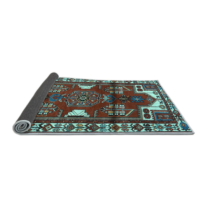 Sideview of Persian Light Blue Traditional Rug, tr4472lblu