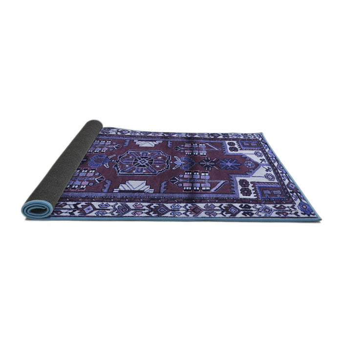 Sideview of Persian Blue Traditional Rug, tr4472blu