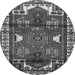 Square Persian Gray Traditional Rug, tr4472gry