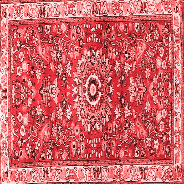 Medallion Red Traditional Rug, tr4473red