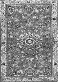 Medallion Gray Traditional Rug, tr4473gry