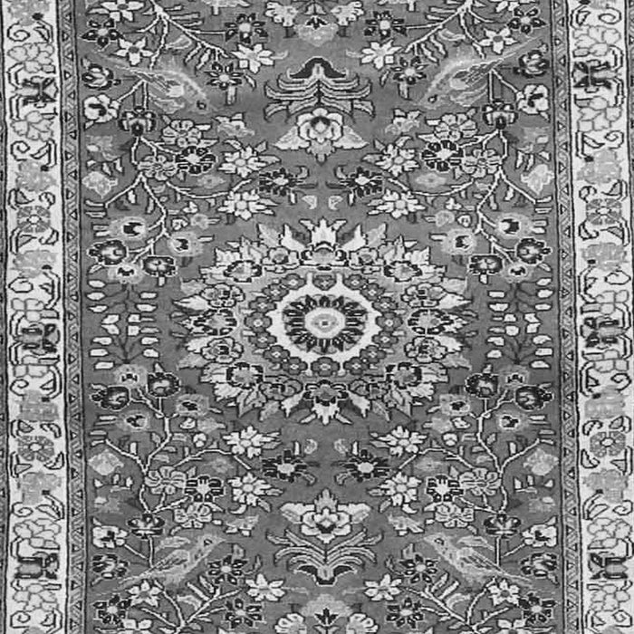Medallion Gray Traditional Rug, tr4473gry