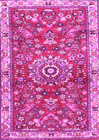 Medallion Pink Traditional Rug, tr4473pnk