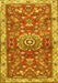 Medallion Yellow Traditional Rug, tr4473yw