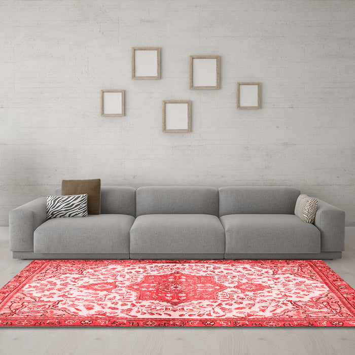 Traditional Red Washable Rugs