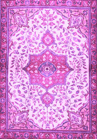 Medallion Purple Traditional Rug, tr4474pur