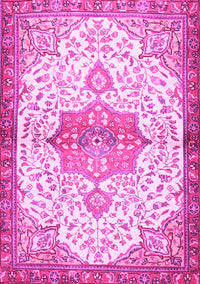 Medallion Pink Traditional Rug, tr4474pnk