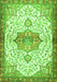 Medallion Green Traditional Rug, tr4474grn