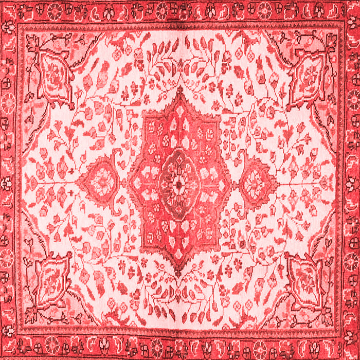 Medallion Red Traditional Rug, tr4474red