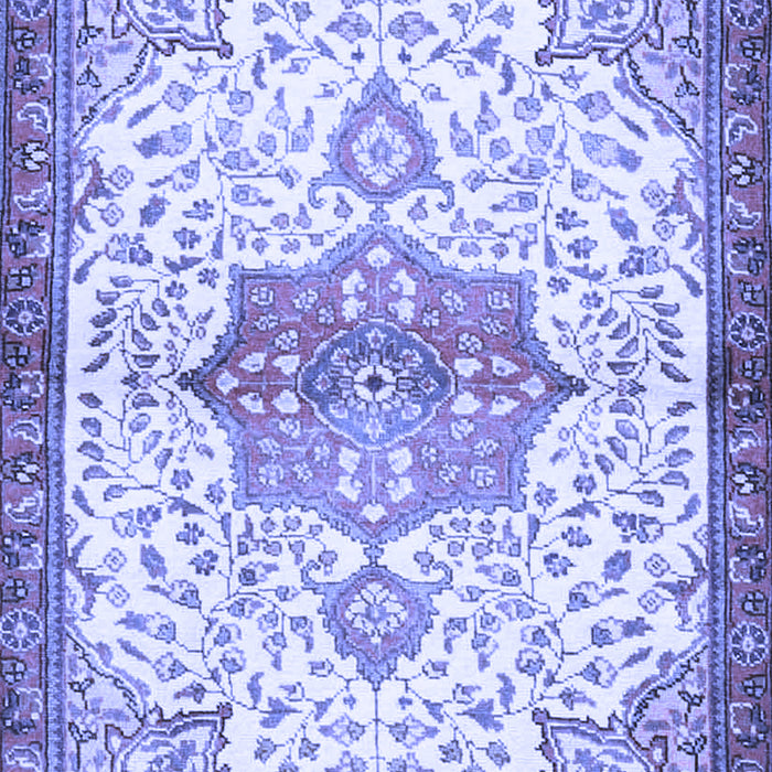 Medallion Blue Traditional Rug, tr4474blu