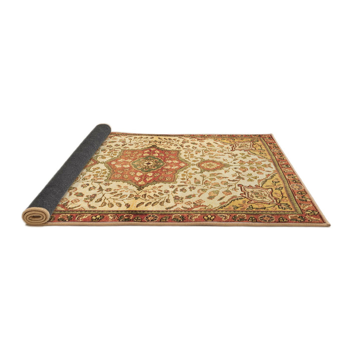 Sideview of Medallion Brown Traditional Rug, tr4474brn