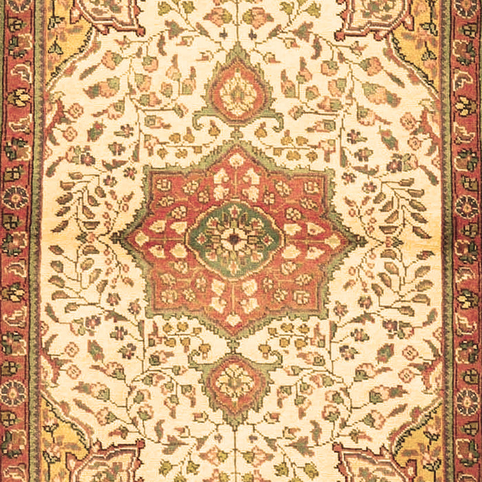 Medallion Brown Traditional Rug, tr4474brn