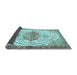 Sideview of Medallion Light Blue Traditional Rug, tr4474lblu