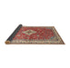 Sideview of Traditional Red Medallion Rug, tr4475