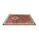 Sideview of Machine Washable Traditional Red Rug, wshtr4475