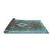 Sideview of Medallion Light Blue Traditional Rug, tr4475lblu