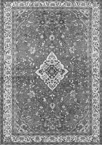 Medallion Gray Traditional Rug, tr4475gry