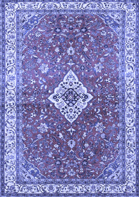 Medallion Blue Traditional Rug, tr4475blu