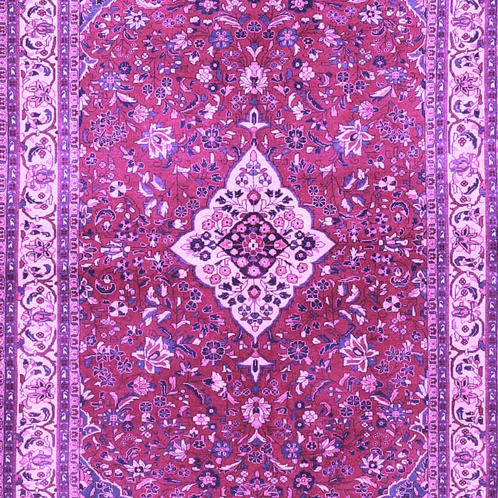 Machine Washable Medallion Purple Traditional Area Rugs, wshtr4475pur