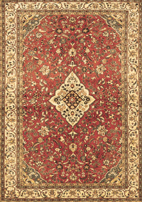 Medallion Brown Traditional Rug, tr4475brn