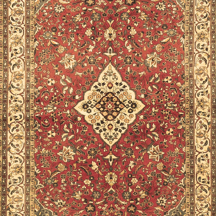 Medallion Brown Traditional Rug, tr4475brn