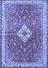 Medallion Blue Traditional Rug, tr4475blu