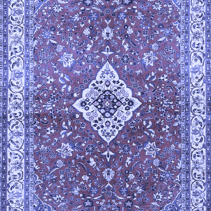 Medallion Blue Traditional Rug, tr4475blu