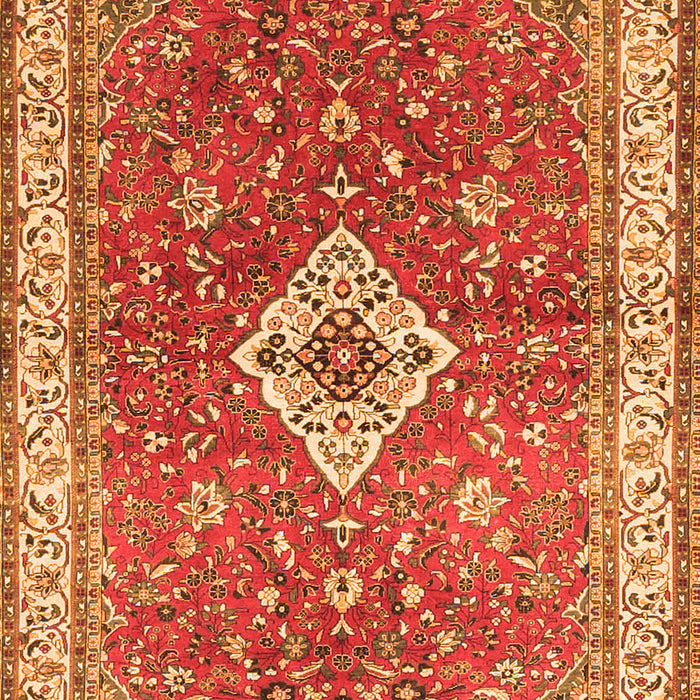 Medallion Orange Traditional Rug, tr4475org