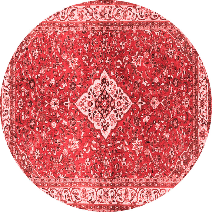 Medallion Red Traditional Rug, tr4475red
