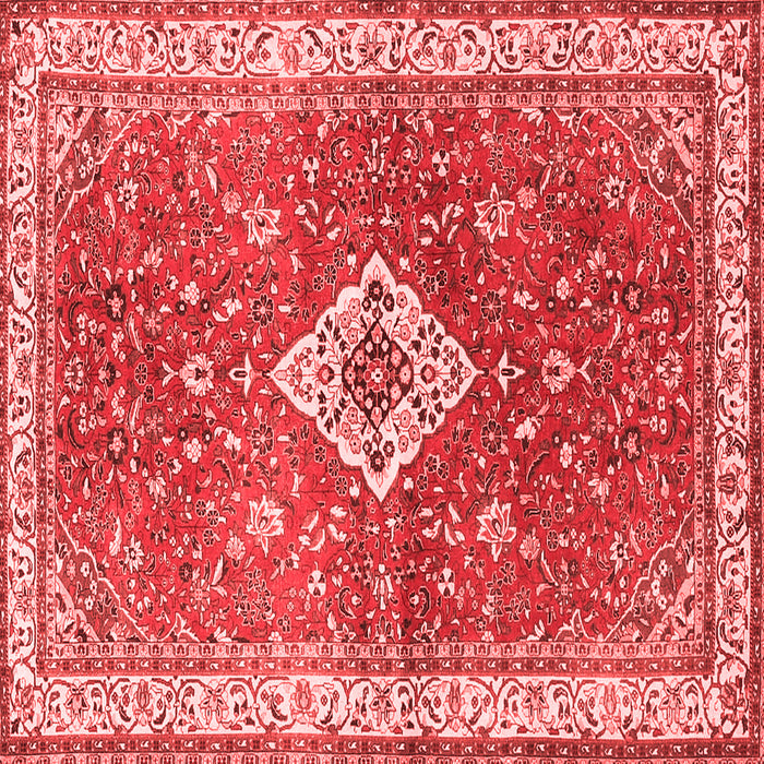 Medallion Red Traditional Rug, tr4475red