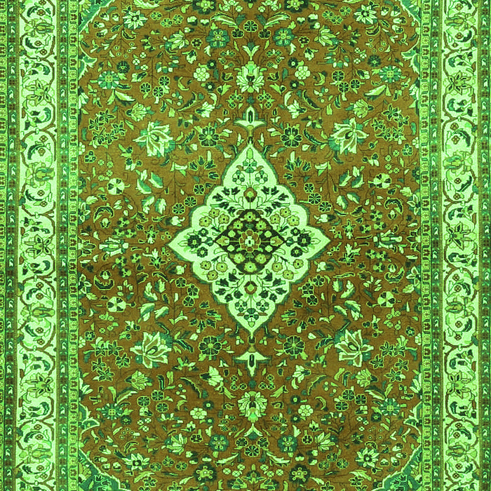 Medallion Green Traditional Rug, tr4475grn