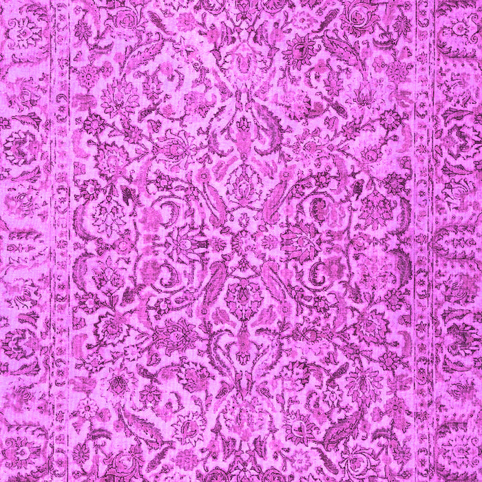 Machine Washable Persian Pink Traditional Rug, wshtr4476pnk