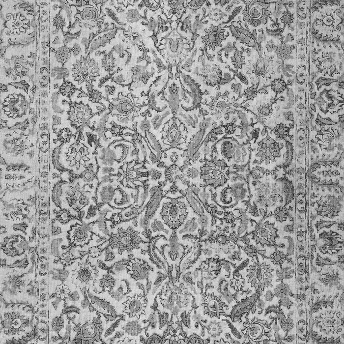 Serging Thickness of Machine Washable Persian Gray Traditional Rug, wshtr4476gry