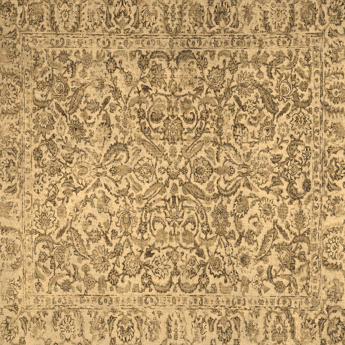 Square Machine Washable Persian Brown Traditional Rug, wshtr4476brn