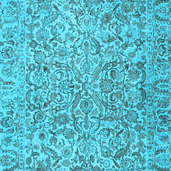 Machine Washable Persian Light Blue Traditional Rug, wshtr4476lblu