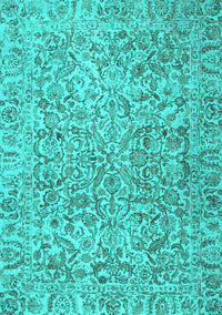 Persian Turquoise Traditional Rug, tr4476turq