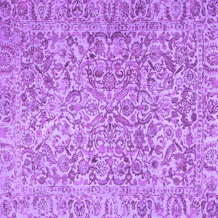 Square Persian Purple Traditional Rug, tr4476pur