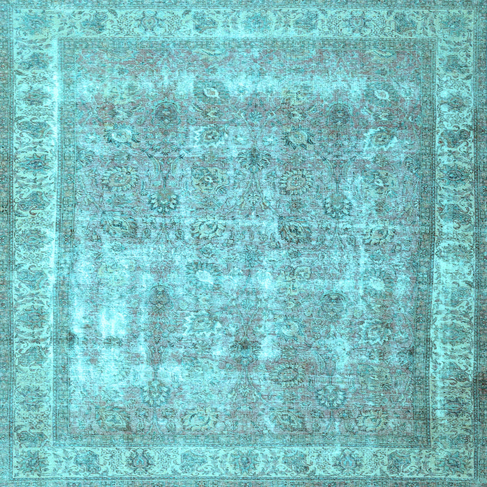Square Persian Light Blue Traditional Rug, tr4477lblu