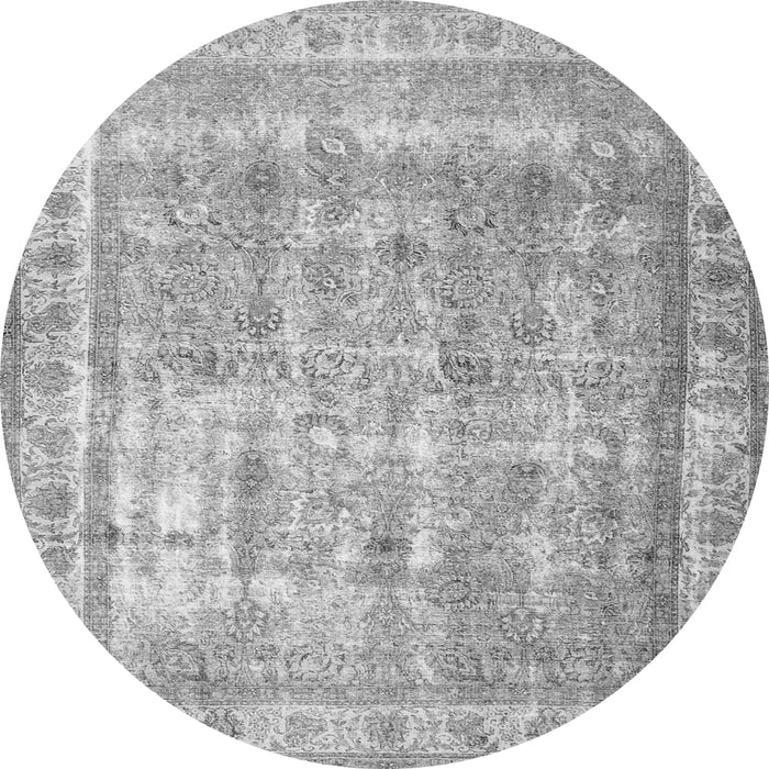 Square Persian Gray Traditional Rug, tr4477gry